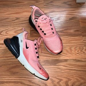 nike air max 270 pink, white & black